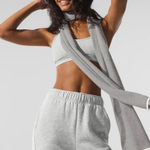 Alo Cashmere Light Frosted Scarf Gray Photo 0