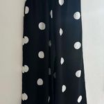 Oysho Flowy Black and White Polka Dot Pants - Size Small, Wide-Leg, Perfect for Photo 5