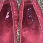 Vionic  Sparkly Willow Flats maroon red woman size 6.5 Photo 2