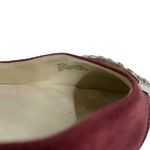 Michael Kors Shirley Crystal Embellished Pumps d'Orsay Dark Red Size 8M Photo 9