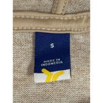 Old Navy Women's Drawstring Hoodie Cropped Sweatshirt Long Sleeve Brown Small Photo 2