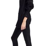 Ser.O.Ya Lydia Button up Cotton Halter Open Back Shirt Black Size Small NEW Photo 4