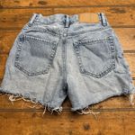 PacSun  High waisted‎ blue denim shorts button fly 90s Girlfriend Photo 1