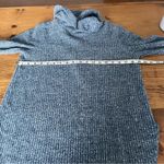 st. john's bay Navy Heather Turtleneck Sweater Waffle Knit Size Small Photo 4