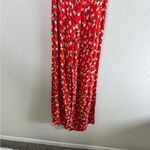 Faithfull the Brand  Red Floral Puff Sleeve Jumpsuit Size 4 Photo 8