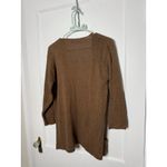 Vintage Zanone Silk Slouchy Oversized Brown Cardigan Sweater Women's Medium Photo 6