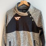 Gameday Couture Women's Virginia Tech Quilted Panel Snap Up Pullover Sweatshirt Gray Size M Photo 1
