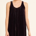 CP Shades  Sleeveless Front Pleated Mini Dress Purple Crushed Velvet Size XS Photo 0