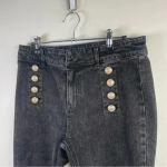 Generation Love  Black Amirah Cropped Kick Flare‎ Jean Photo 3