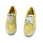 Vans  Women's Size 7 Yellow Floral Print Lace-Up Sneakers Photo 4