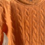 Only Mine Orange Crew Neck Cable Knit 2 Photo 1