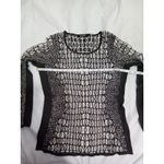 Nic+Zoe  Women Medium Long‎ Sleeve Brown And Cream Pullover Photo 5