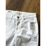 Levi's NWT Signature Womens Cropped Jeans Size 28 6 White Mid-Rise Capri Cuffed Photo 1