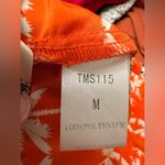 THML  orange/white palm tree shorts with black/white polkadot trim Photo 3