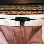 Ann Taylor High-Rise Pink Jacquard Ankle Woven Career Dress Pant Trouser, 12 Photo 7