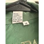 Vintage 80s FUDA International 100% Silk Floral Bomber Jacket Green Womens 1X Size XL Photo 7