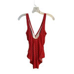 Jantzen  red & white polka dot one piece wrap style swimsuit 
retro 50s style Photo 1