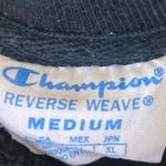 Champion Women's Black Knit Crew Neck Long Sleeve Sweatshirt Sweater Top Size M Photo 3