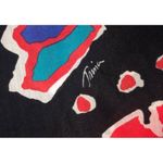 Trina Turk  Yucateca Tunic Swim Cover Dress Size S Black Red Multi Short Caftan Photo 10