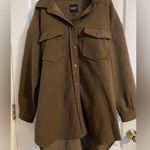 NWT OAT New York Brown Button Up Belted Shirt Jacket Shacket Sz XL Photo 0