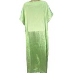 Vanity Fair Vintage  Kaftan Nylon Size S Mint Green Short Sleeve House Dress 60s Photo 1