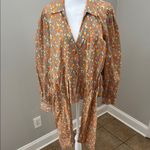 Bailey 44 Prica Tan Brown Polka Dot abstract Blouse tie waist NWT office fall Photo 4