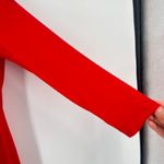 Calvin Klein Women's Lace Up 3/4 Sleeve Shift Cocktail Dress Cherry Red Size 8 Photo 7