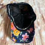 Robin Ruth  Navy Blue Quilted Floral Print Club Cancun Baseball Hat Photo 6