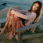 Anthropologie Laurel Canyon Skirt-Red Motif Photo 1