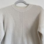 Lululemon NEW  New Heights Sweater Size 6 Cotton Antique White Cable Knit Crop Photo 4