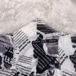 SheIn NWOT Newspaper  Asymmetrical Crop Top Photo 1