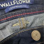 Wall Flower  Legendary Fit Bermuda Western Blue Jean Shorts with Rhinestone Belt 5 Photo 9
