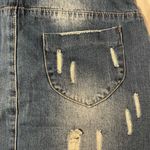 Hayden  Los Angeles Paper Bag Distressed Denim Skirt Size Large Trendy Photo 3