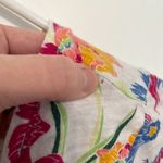 Gap Easy Tee White Pink Multi Floral Scoop Neck Short Sleeve 100% Cotton T-Shirt Photo 9