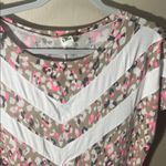 Sew in love boutique Women's Multicolor Patterned color block chevron Top Pink Size L Photo 2