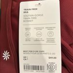 Athleta NWT  Train Free Bra. D-DD Redwood Small Photo 7