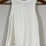 Beach Riot White Ribbed Racerback Tank Top Size M Photo 0