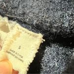 Angel of the North Navy Blue Grey 100% Wool Shawl Sweater Vest Jacket Small EUC Gray Photo 4