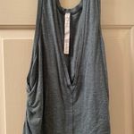 Lululemon Victory Lap Tank Top Size 4 Heathered Deep Cove Photo 0