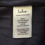 Lulus NWT  Exceptional Drama Navy Blue Satin Lace-Up Pleated Maxi Dress Photo 5