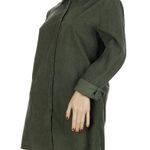 Princess Polly Bella Fiori x Collaboration Green Corduroy Button Down Shirt Photo 4