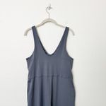 Zella [] Grey Folkstone Scoop V-Neck Wide Leg Sleeveless Tank Jumpsuit Size XL Photo 3