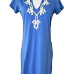 Lilly Pulitzer ‎ 20888 Brewster Bay Blue Pima Jersey T-shirt Dress sz SMALL Photo 0