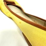 Brooks Brothers  Women´s Size 12‎ Ballerina Flats Dress Shoes Yellow Brown Bow Photo 5