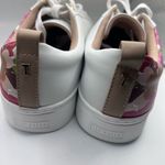 Ted Baker London floral leather upper lace up sneaker shoes white size 8.5 Photo 2