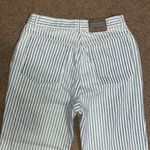 Levi's 900 Series Silver Tab 80s Vintage Straight Leg Blue White Railroad Stripe Photo 4