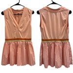 FP Movement You Got Served Peach Pink Pleated Mini Tennis Dress Sporty Sz Large Photo 1