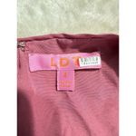 LDT Peplum Waist Gown Women's 4 Pink Rose Sleeveless V Photo 8