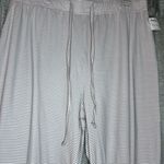 Tahari NWT  Women's Pink & Gray Stripe Lounge Pajama Pants Size Medium Photo 5