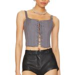 NWT OW Collection Xen Corset Top in Dark Grey Sz Medium $145 Gray Photo 0